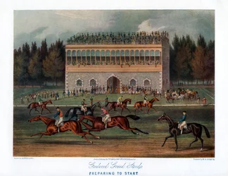 Tribune de Goodwood, Préparation au départ, 1836