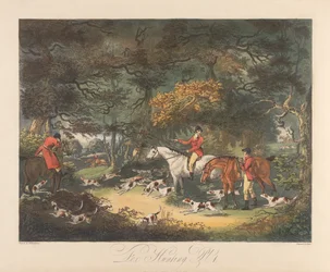 Chasse au renard : Dessin du couvert