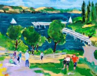 Jetée de Paradise Beach, Tiburon, Californie, 2021