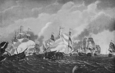 Action au large de San Domingo, vers 1807