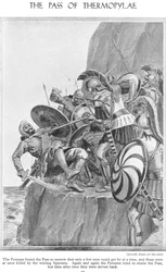 Le défilé des Thermopyles, vers les années 1940