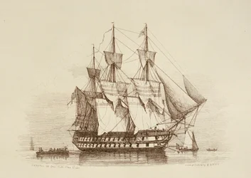 Canopus 80 canons Première classe 2e rang, vers 1849