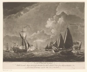 Flotte sur une mer agitée
