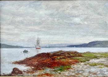 Ramer vers le rivage, vers 1900-10