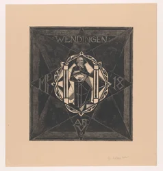 Conception de couverture pour : Wendingen, 1918