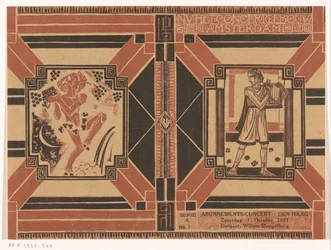 Conception de couverture pour : Programme du Concertgebouw Amsterdam