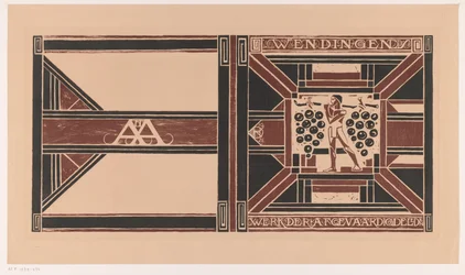 Conception de couverture pour : Wendingen, 1921