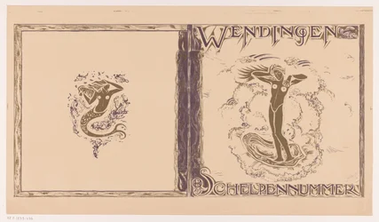 Conception de couverture pour : Wendingen, numéro sur les coquillages, 1923
