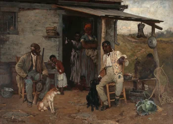 Échange de chiens, 1881