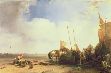Scène côtière en Picardie