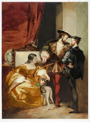 François Ier et la duchesse d