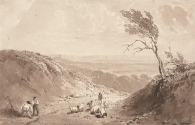 Ouvriers routiers, près de Lillebonne