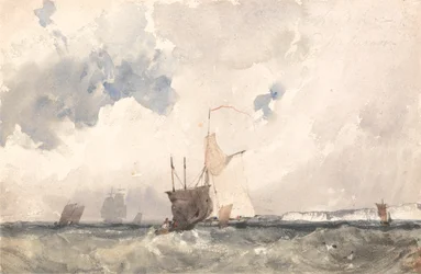Navires dans une mer agitée