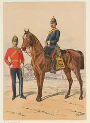 Deux militaires britanniques (série de neuf uniformes militaires britanniques)