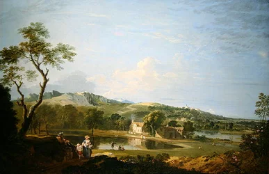 Paysage avec cottages