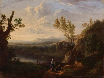 Petit paysage, milieu-fin du XVIIIe siècle