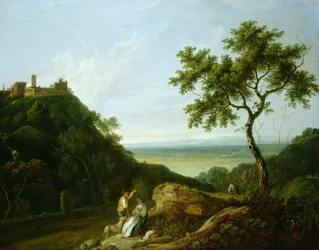 Vue de Tivoli avec la campagne au loin
