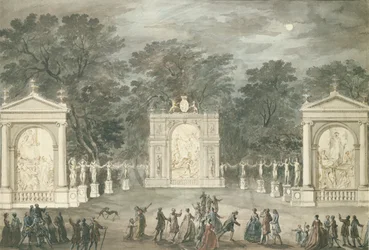 Les illuminations à Buckingham House pour l