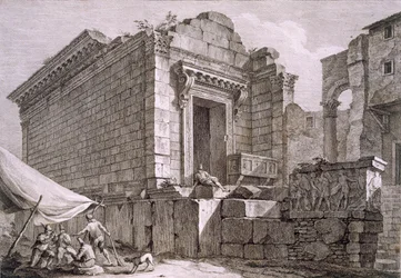 Vue du temple d