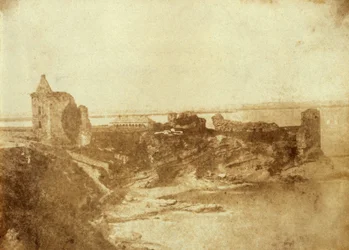 Gravure du château de St. Andrews à Fife, Écosse. Du J. Paul Getty Museum