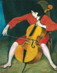 Femme jouant du violoncelle