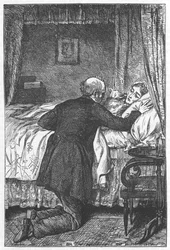 Scène de Scènes de la vie cléricale par George Eliot, 1883