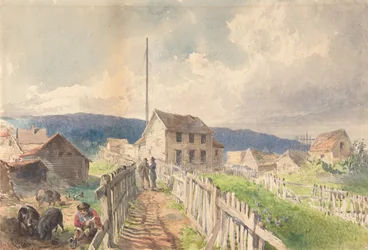 Première maison télégraphique à Heart