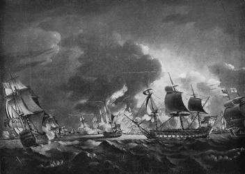 Rodney et Langara, vers 1785