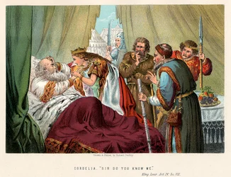 Scène de King Lear de Shakespeare, vers 1858