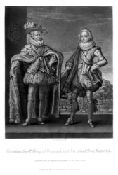 Christian IV, roi de Danemark, avec son fils aîné Frédéric, 1816