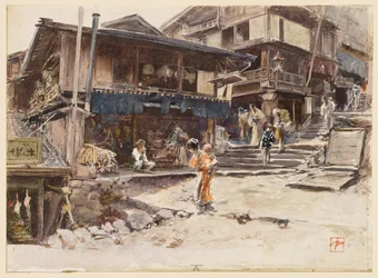 Une rue à Ikao, Japon, I