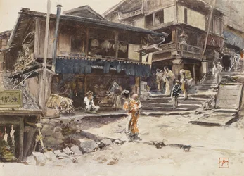 Une rue à Ikao, Japon I