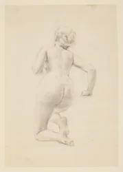 Étude pour une femme agenouillée, « Festival des vendanges », Mendelssohn Glee Club, New York, NY