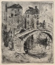 Canal et ponts vénitiens, 1886