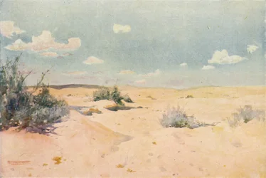 Une étude du désert à Tel-El-Kebir, vers 1880, 1904