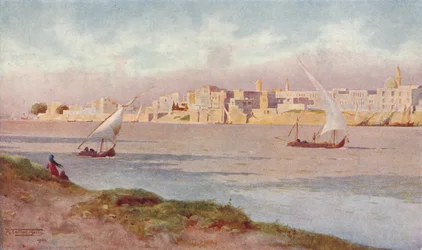 Bulak depuis Ghezireh, vers 1880, 1904