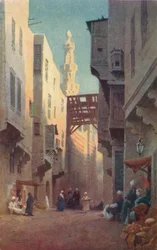 Sharia Bab-El-Wazir, Le Caire, vers 1880, 1904