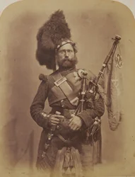 Joueur de cornemuse David Muir, 42e Highlanders (Black Watch)