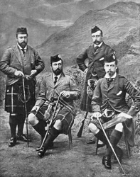Les quatre fils de la reine Victoria à Abergeldie