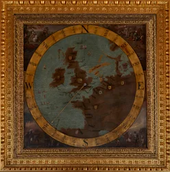La galerie du roi avec cadran solaire, Palais de Kensington