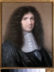 Portrait de Jean-Baptiste Colbert (1619-1683), intendant des finances de Louis XIV Pastel par Robert Nanteuil (1623-1678) 1676 Chantilly, musée Condé