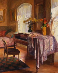 Un intérieur avec un piano