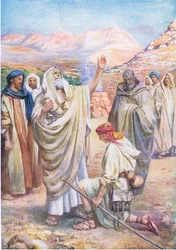 David oint roi, de The Bible Picture Book publié par Thomas Nelson, c.1950