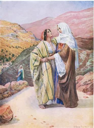Ruth et Naomi, de The Bible Picture Book publié par Thomas Nelson, c.1950