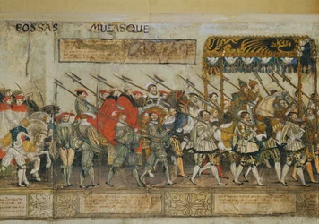 Cavalcade célébrant le couronnement de l