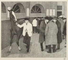 Marchands de chevaux au Barbican, 1921