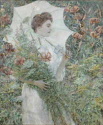 Le parasol blanc