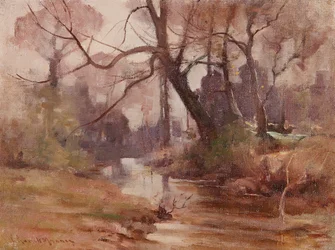 Une clairière tranquille au bord de la rivière