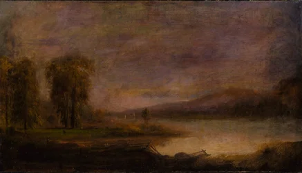 Paysage avec lac