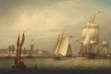 Port de Boston, 1843